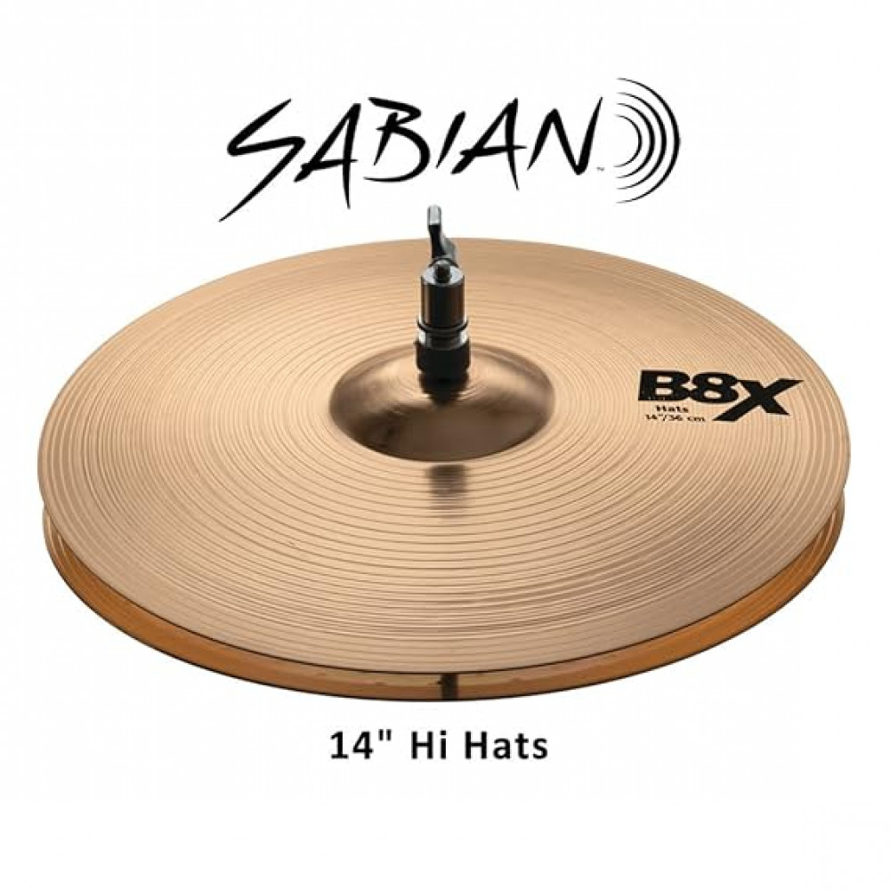 Sabian 41402X B8X 14" Series Hi Hat Cymbal