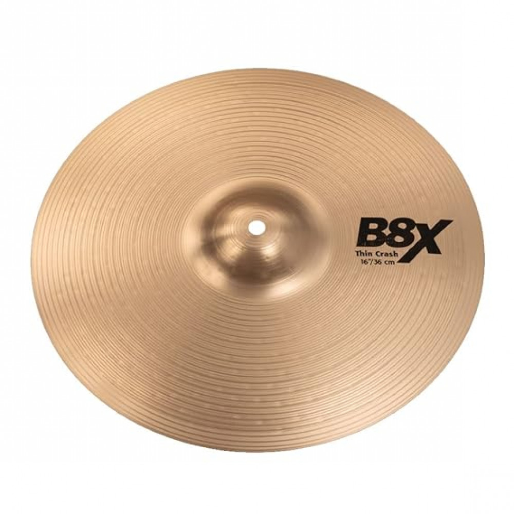 Sabian 41606X B8X 16" Series Thin Crash Cymbal