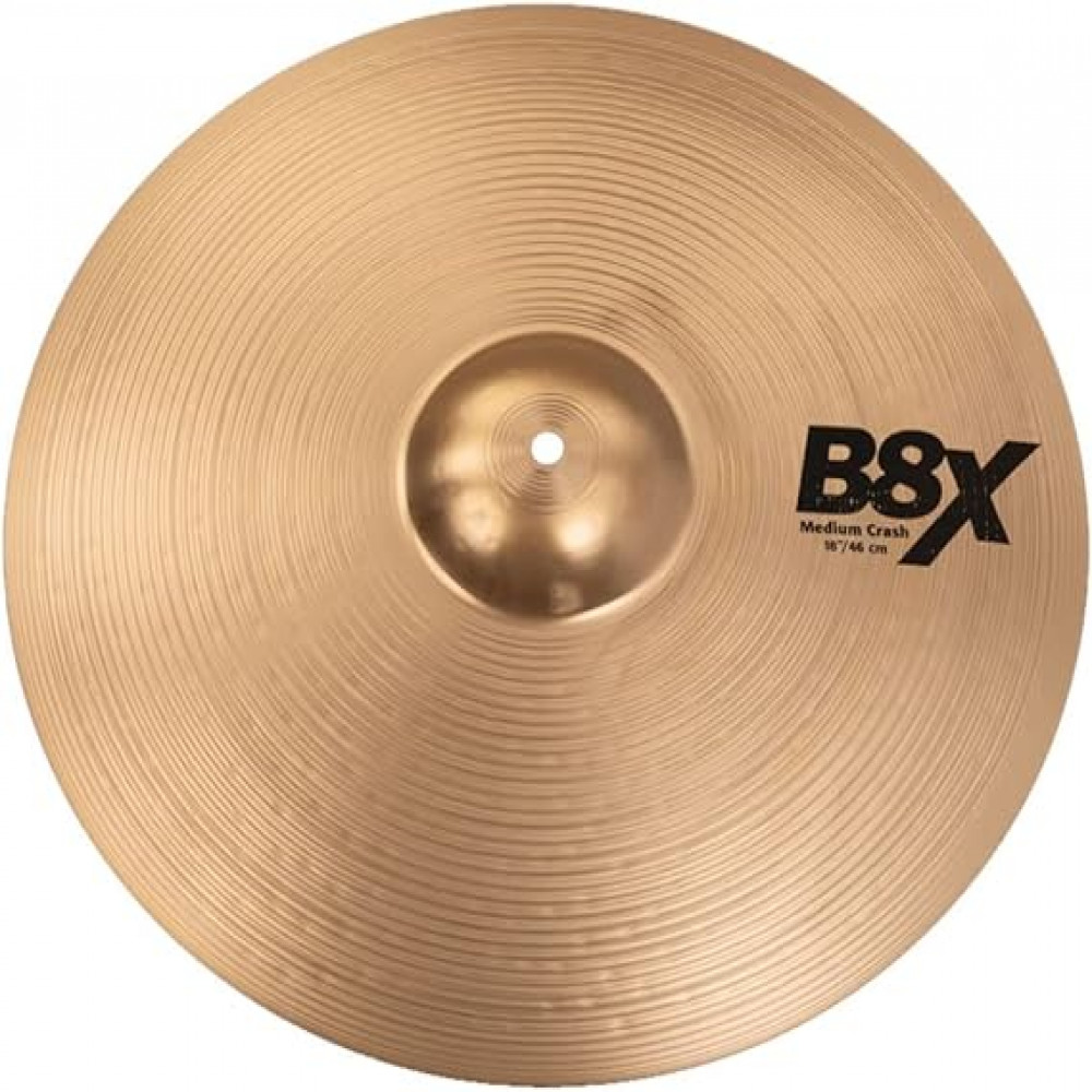 Sabian 41808X B8X 18" Series Medium Crash Cymbal