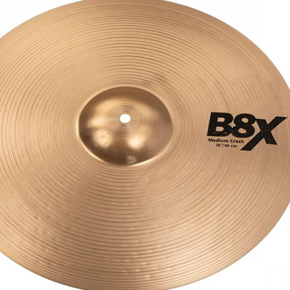 Sabian 41808X B8X 18" Series Medium Crash Cymbal