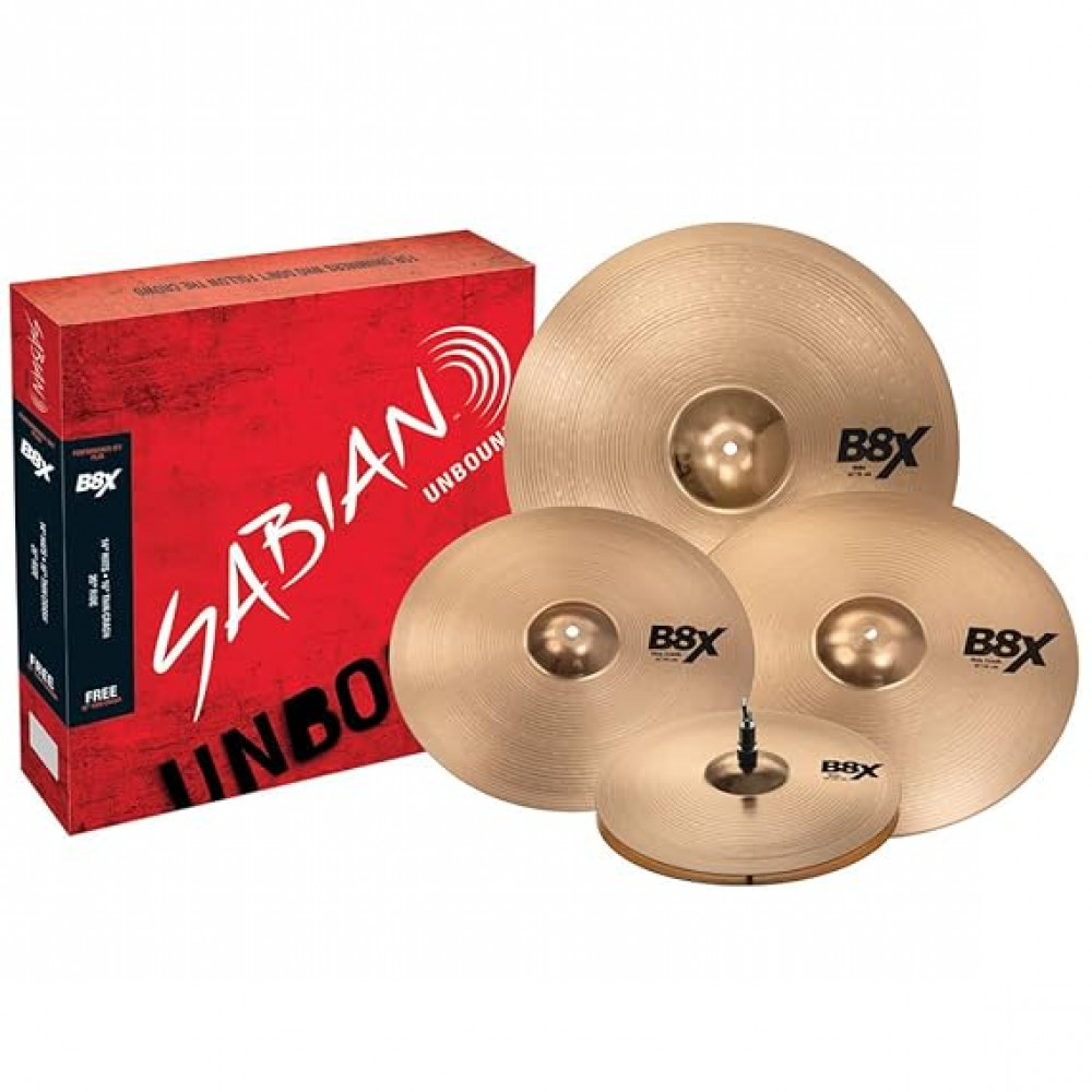 Sabian 45003XG B8X 14HH/16C/20R+18C Series Performance Set Plus Cymbal