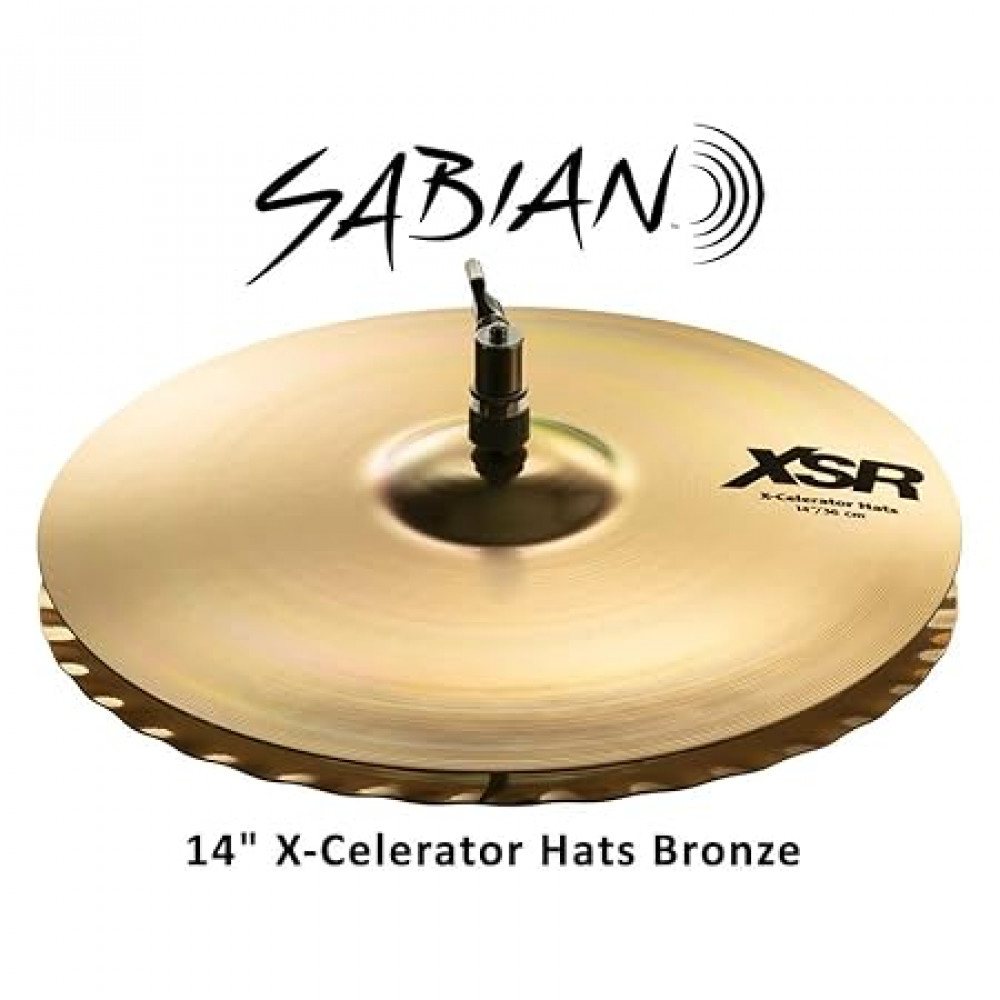 Sabian XSR1402LB 14" Series X-Celerator Hats Bronze Cymbal
