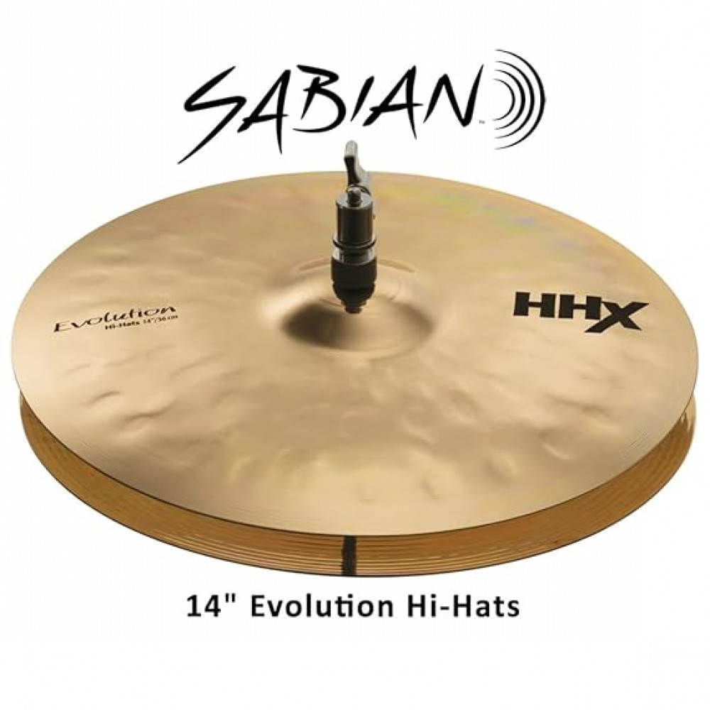 Sabian 11402XEB HHX 14" Series Evolution Hi Hats Cymbal