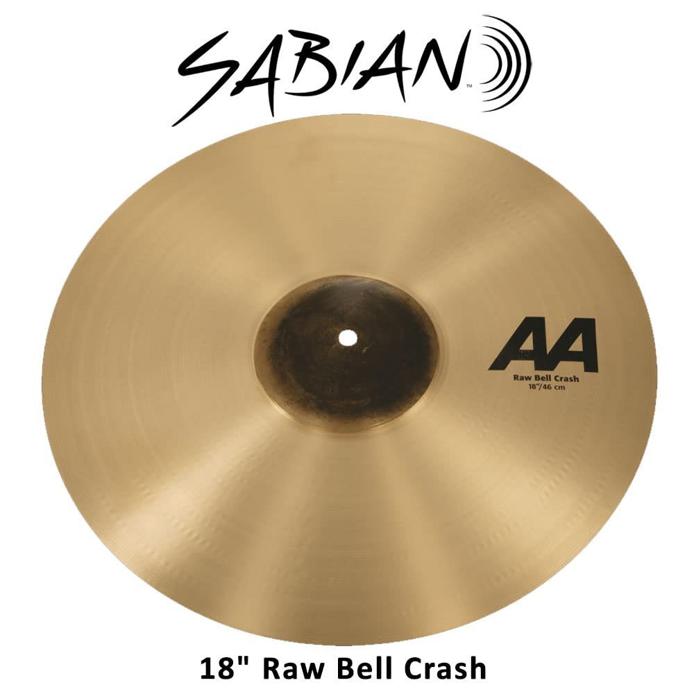 Sabian 2180772B AA 18" Br Series Raw Bell Crash Cymbal
