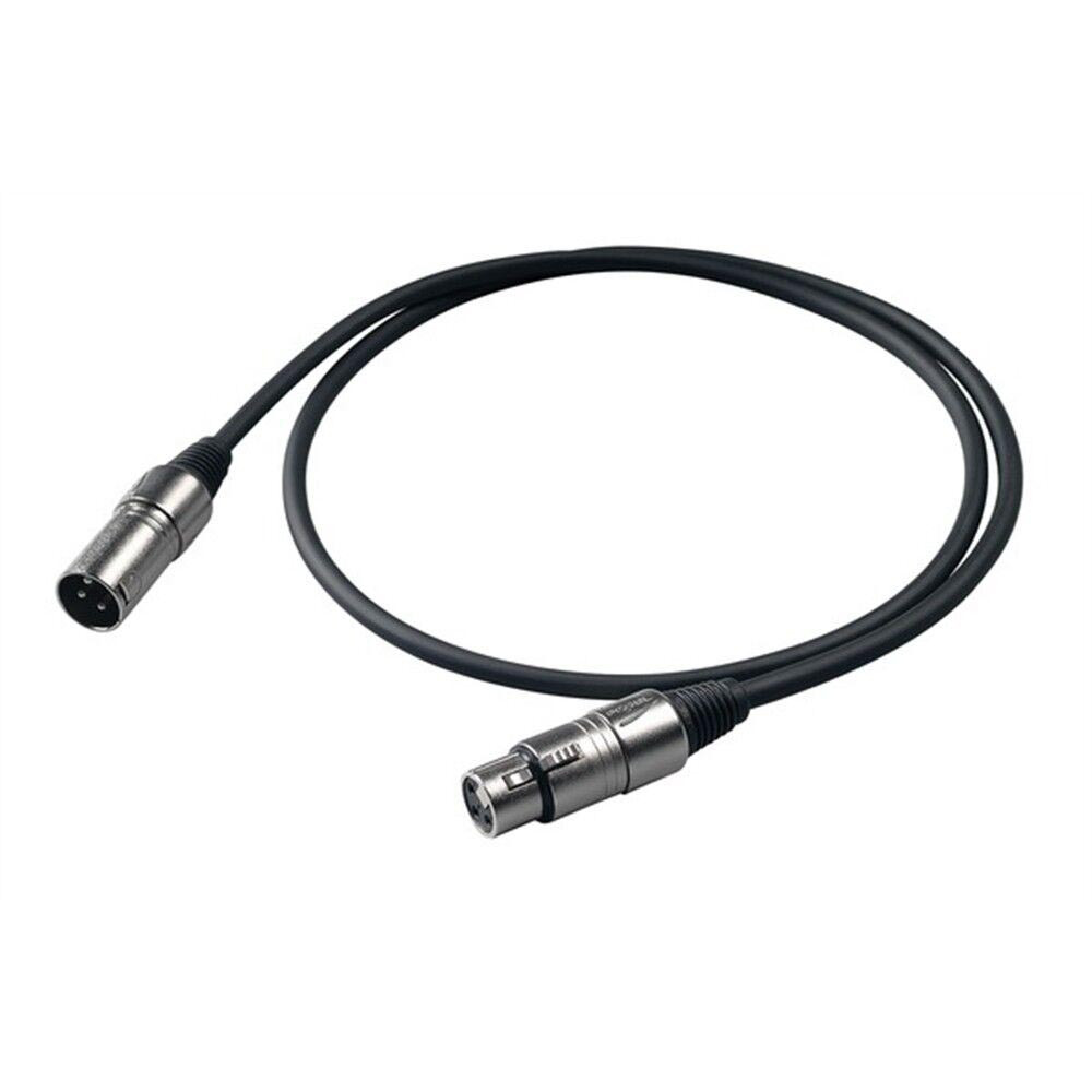 PROEL BULK250LU1 Balanced Audio Cable Cannon XLR XLR 1 Meter Length