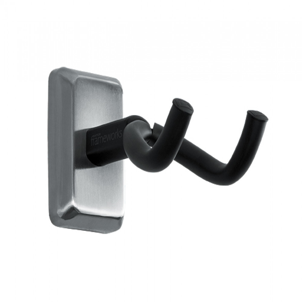 Gator Frameworks GFW-GTR-HNGRSCH Chrome Wall Mount Guitar Hanger