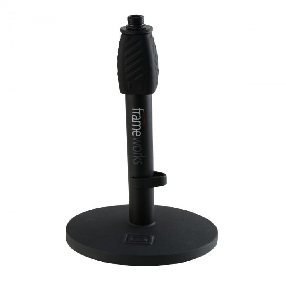 Gator Frameworks GFW-MIC-0601 Desktop Mic Stand With Round Base And Twist Clutch