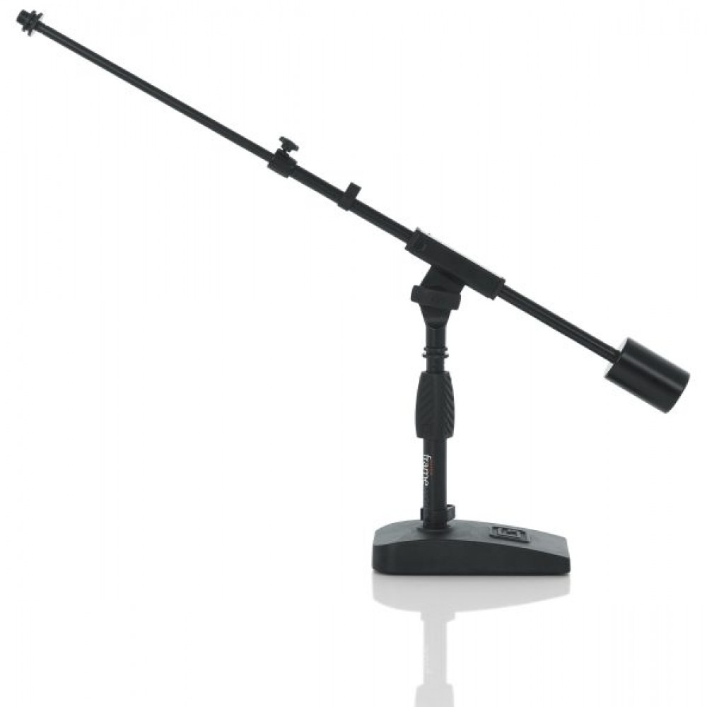 Gator Frameworks GFW-MIC-0822 Telescoping Boom Mic Stand Desktop & Bass Drum