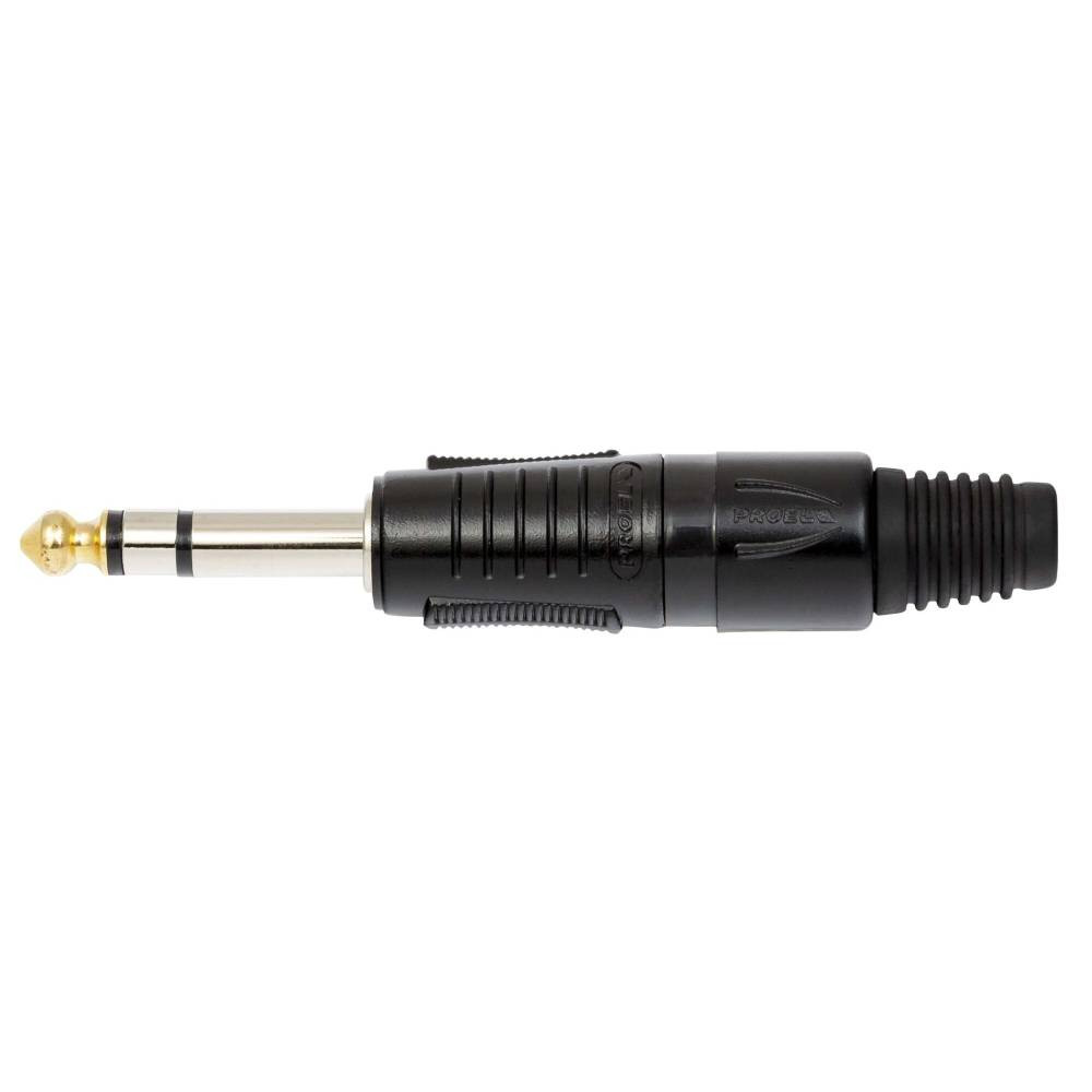 Proel S3CPRON Professional 6.3 mm - 1/4” Stereo Jack Black Plug