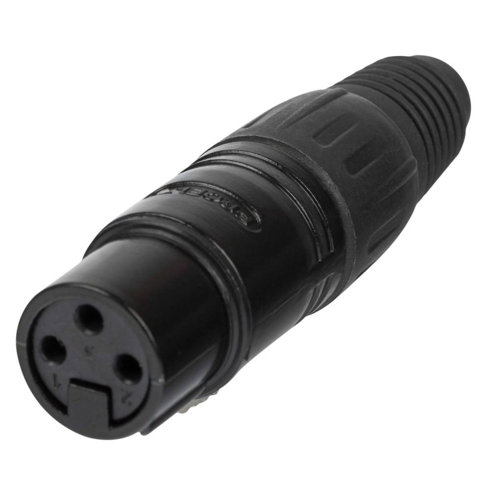 Proel XLR3FVBK 3-Pole XLR Cable Mount Female Socket
