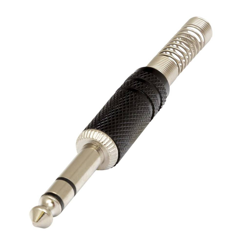 Proel S215BK Professional 6.3 mm - 1/4” Stereo Jack Black Plug