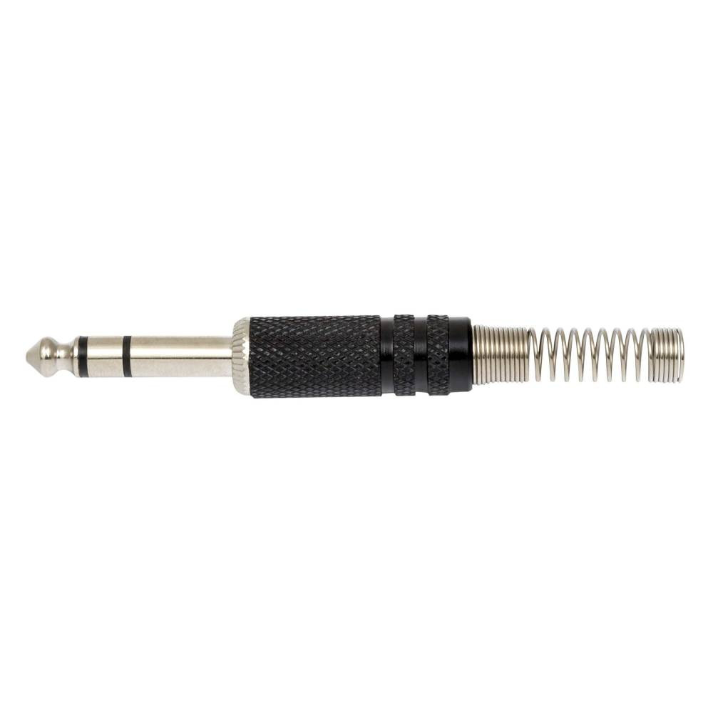 Proel S215BK Professional 6.3 mm - 1/4” Stereo Jack Black Plug