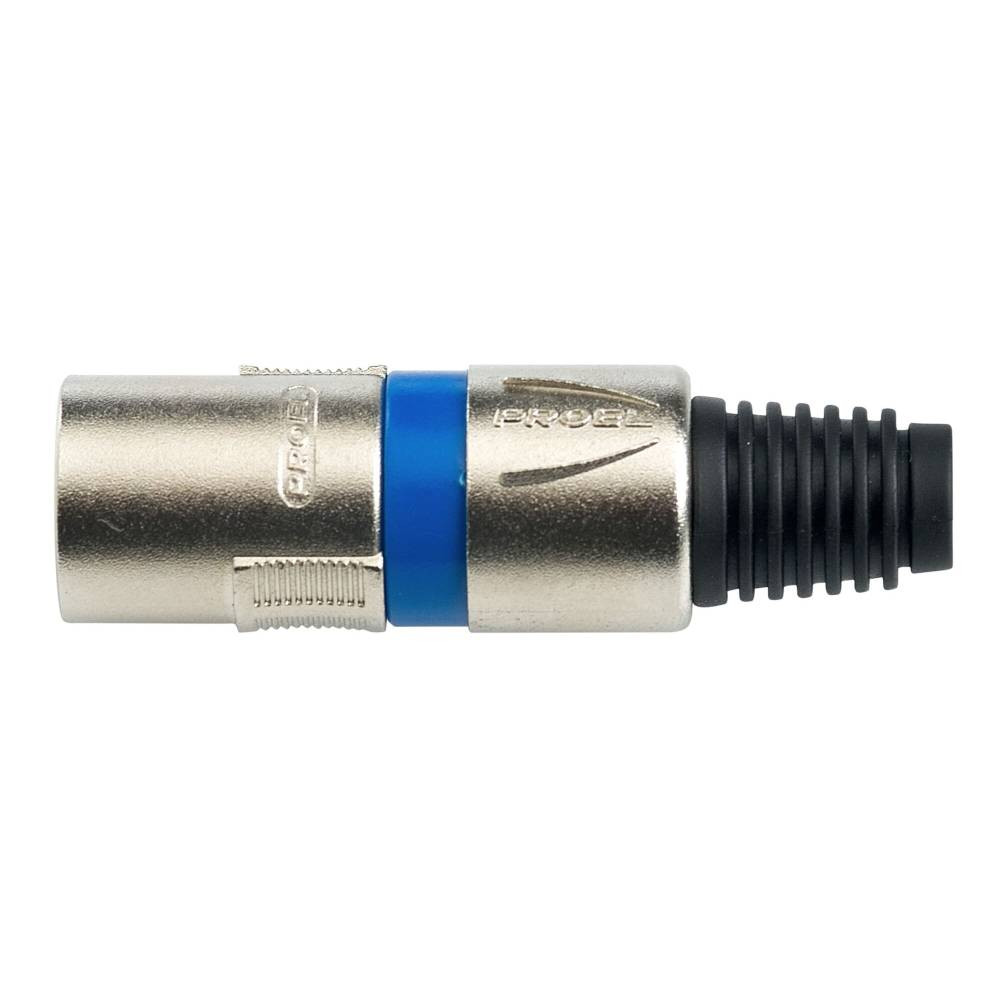 Proel XLR3MVPROBL Professional 3-Pole XLR Cable Mount Male Plug