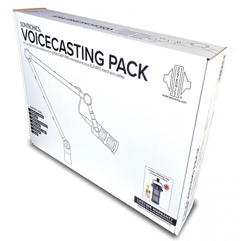 Sontronics Voicecasting Pack Red Dynamic Microphone
