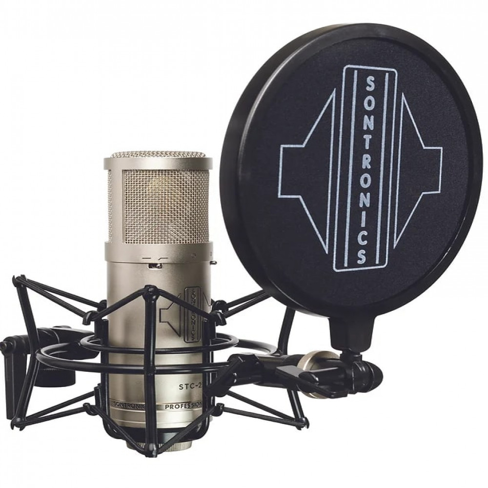 Sontronics STC-2 Pack (SILVER) Cardioid Condenser Microphone with Accessories