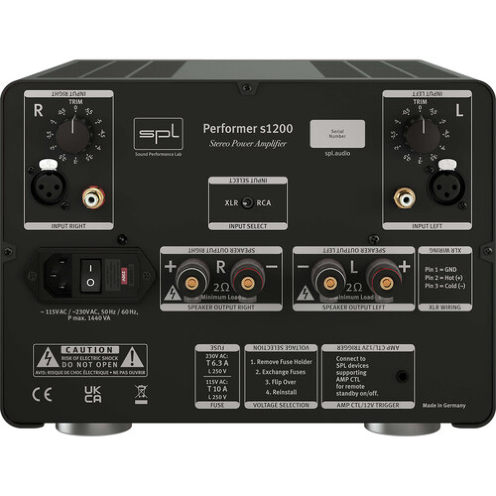 SPL Performer s1200 Power Amplifier