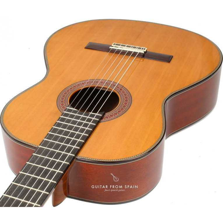 Alhambra 7C Mahogany Ebony 6-string Classical Guitar with Cedar Top Natural Classical Guitar