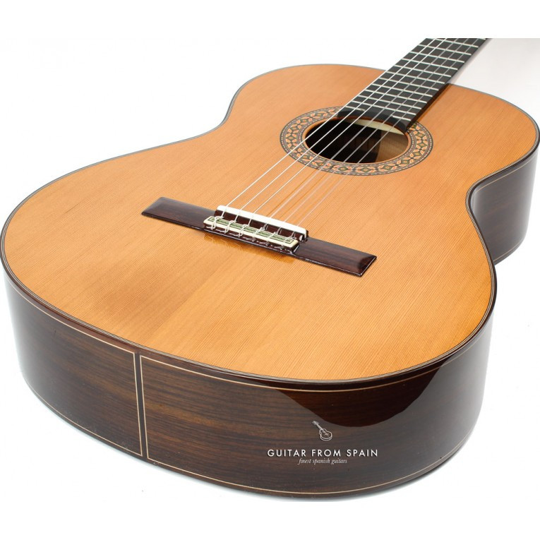 Alhambra 8P Ebony Rosewood Nylon-string Classical Guitar with Cedar Top Natural Classical Guitar
