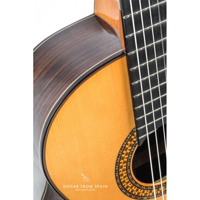 Alhambra 9P Ebony Rosewood Nylon-string Classical Guitar with Cedar Top Natural Classical Guitar