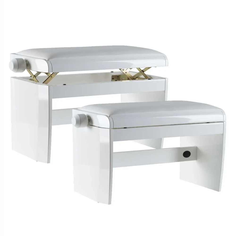 Dexibell DX BENCHWHM Adjust Wooden Bench White Matt