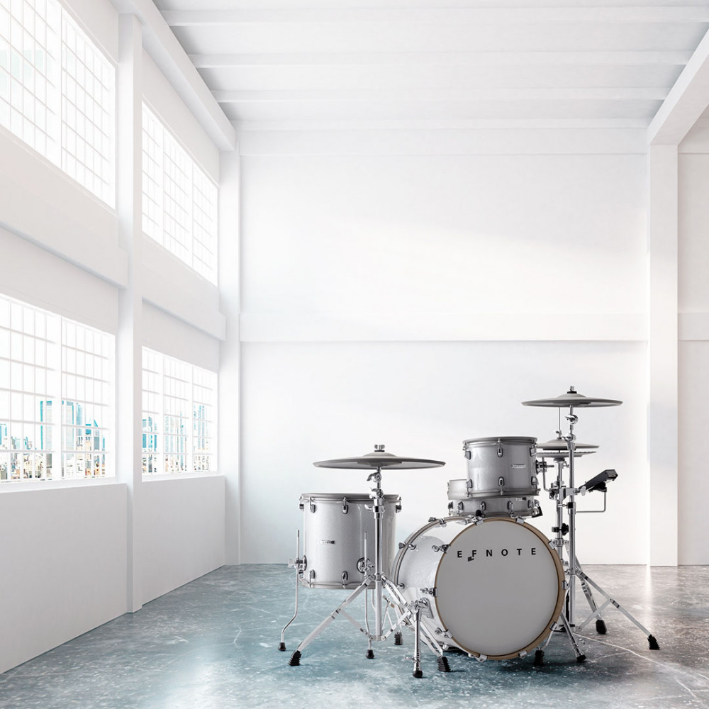 EFNOTE 7 EFD7-STDSET-WS Acoustic Designed Electronic Drum Set White Sparkle