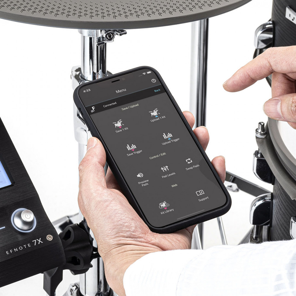 EFNOTE 7X EFD7X-STDSET-BO Electronic Drum Set Black Oak