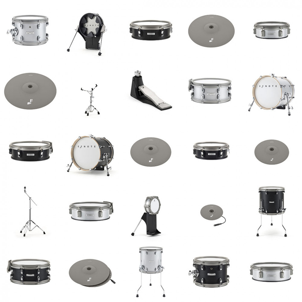 EFNOTE 7X EFD7X-STDSET-BO Electronic Drum Set Black Oak