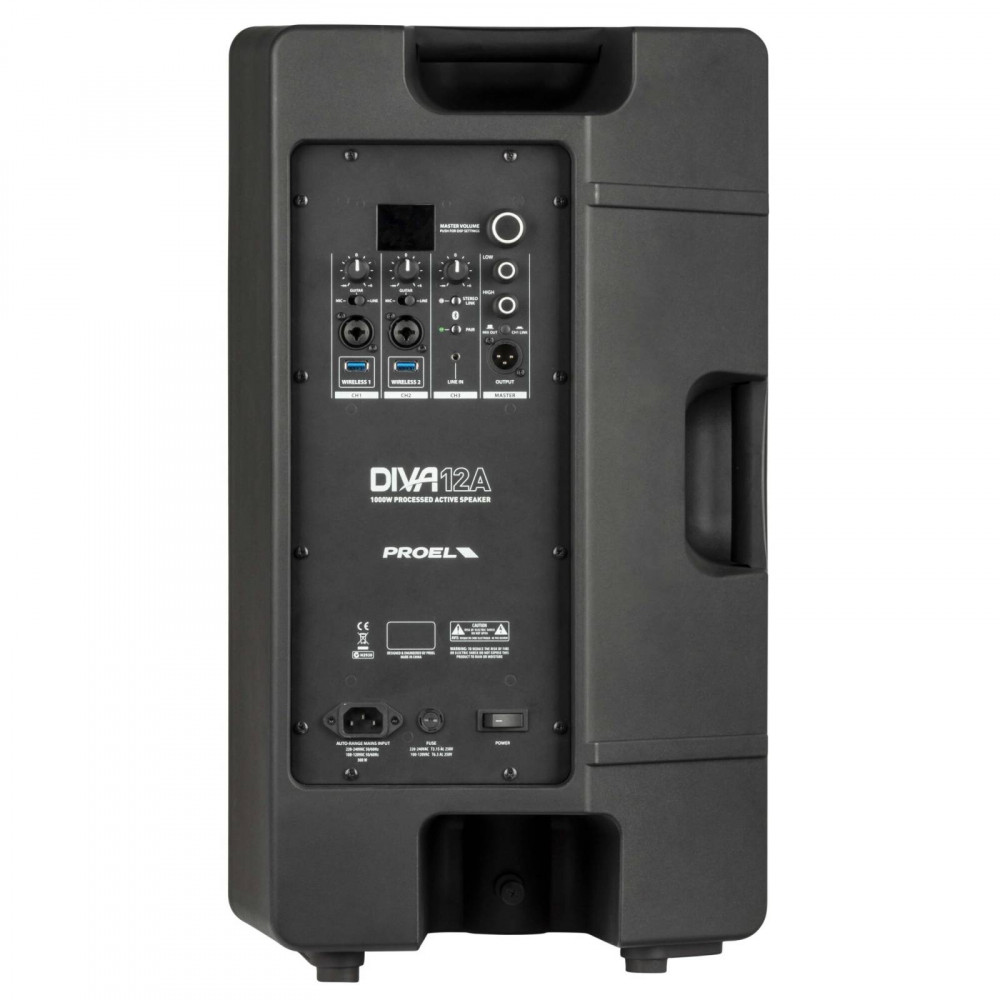 Proel DIVA12A 2-Way Active 12'' Processed Loudspeaker System
