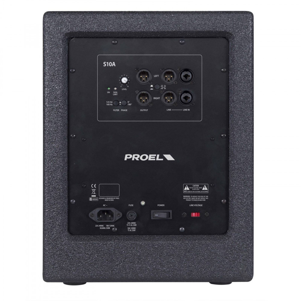 Proel S10A S-Series Active 10" Subwoofer