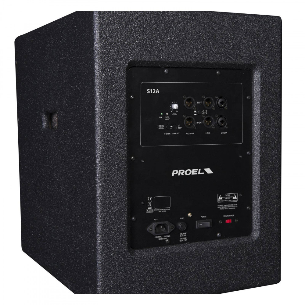 Proel S12A S-Series Active 12" Subwoofer