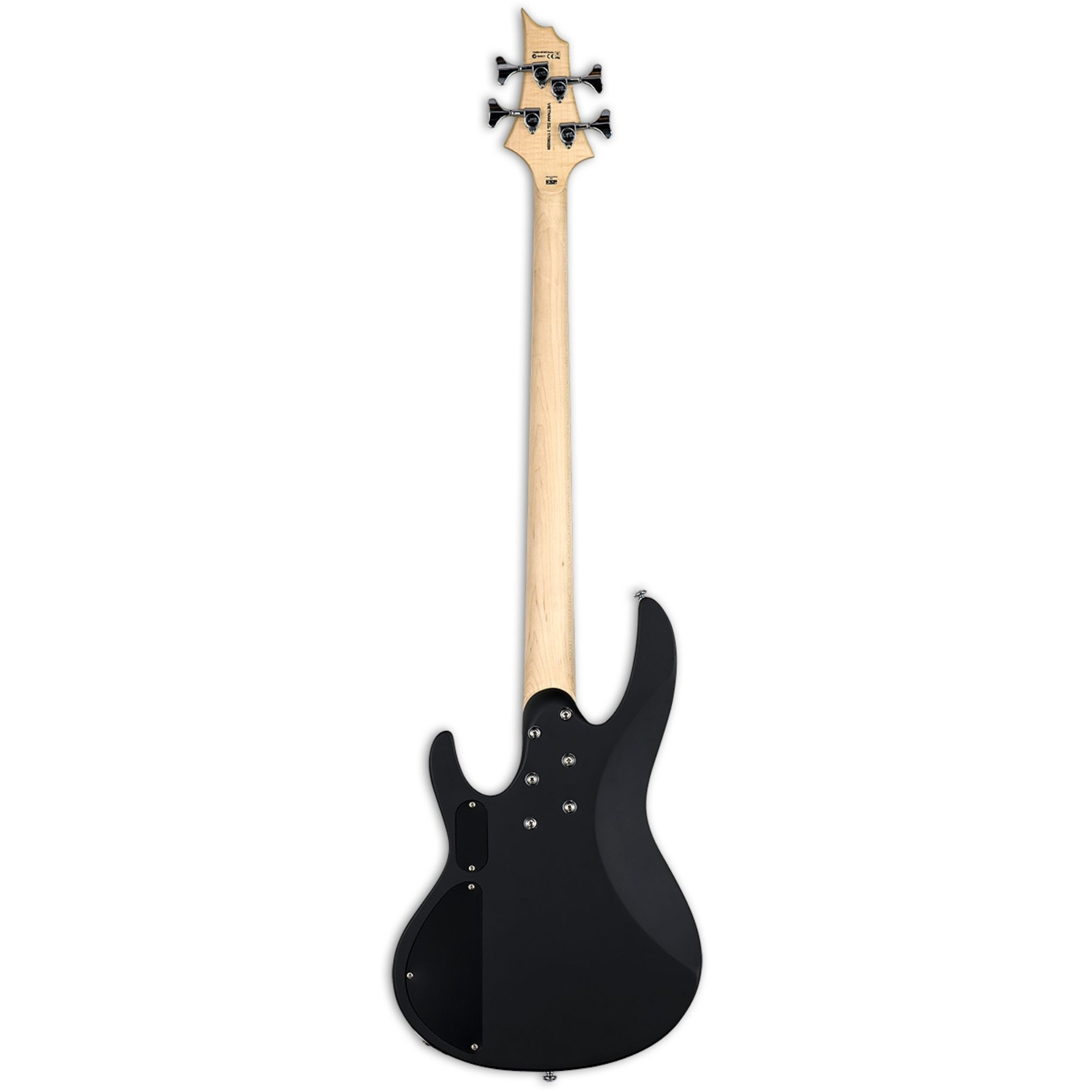 ESP B10 Maple Engineered Hardwood Double Cutaway Black Satin Bass Guitar