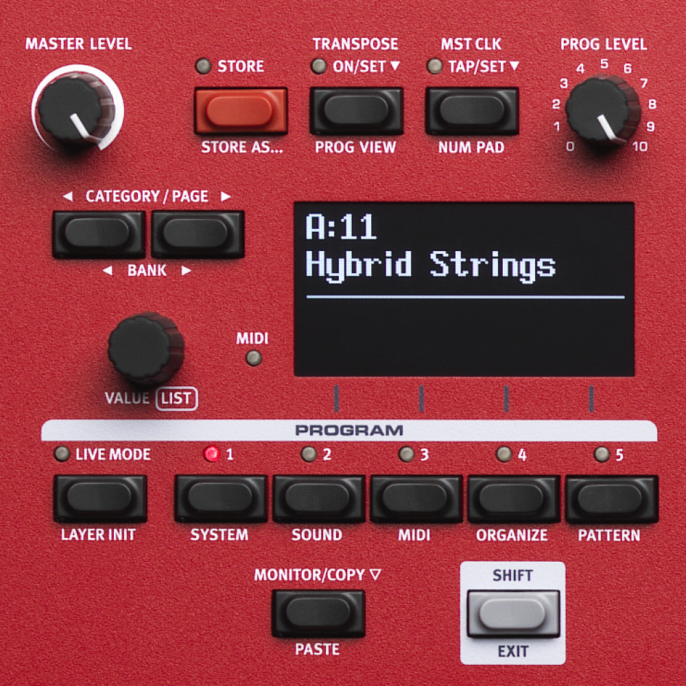Nord Wave 2 61 Key Wavetable 4 Part Synthesizer with Aftertouch