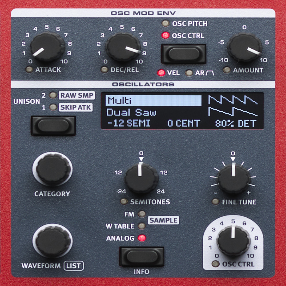 Nord Wave 2 61 Key Wavetable 4 Part Synthesizer with Aftertouch