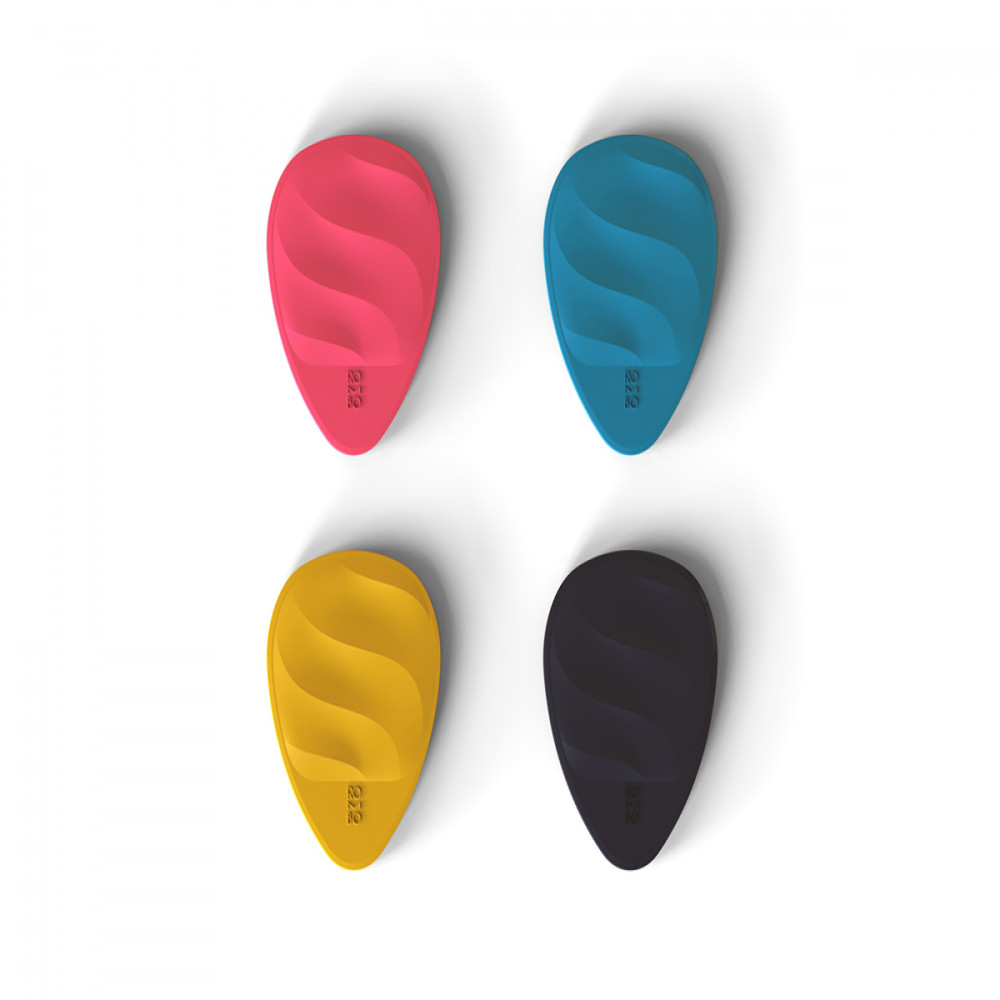 Rombo Picks Waves Mixed Colors Set (4 Guitar Picks) 1.25mm