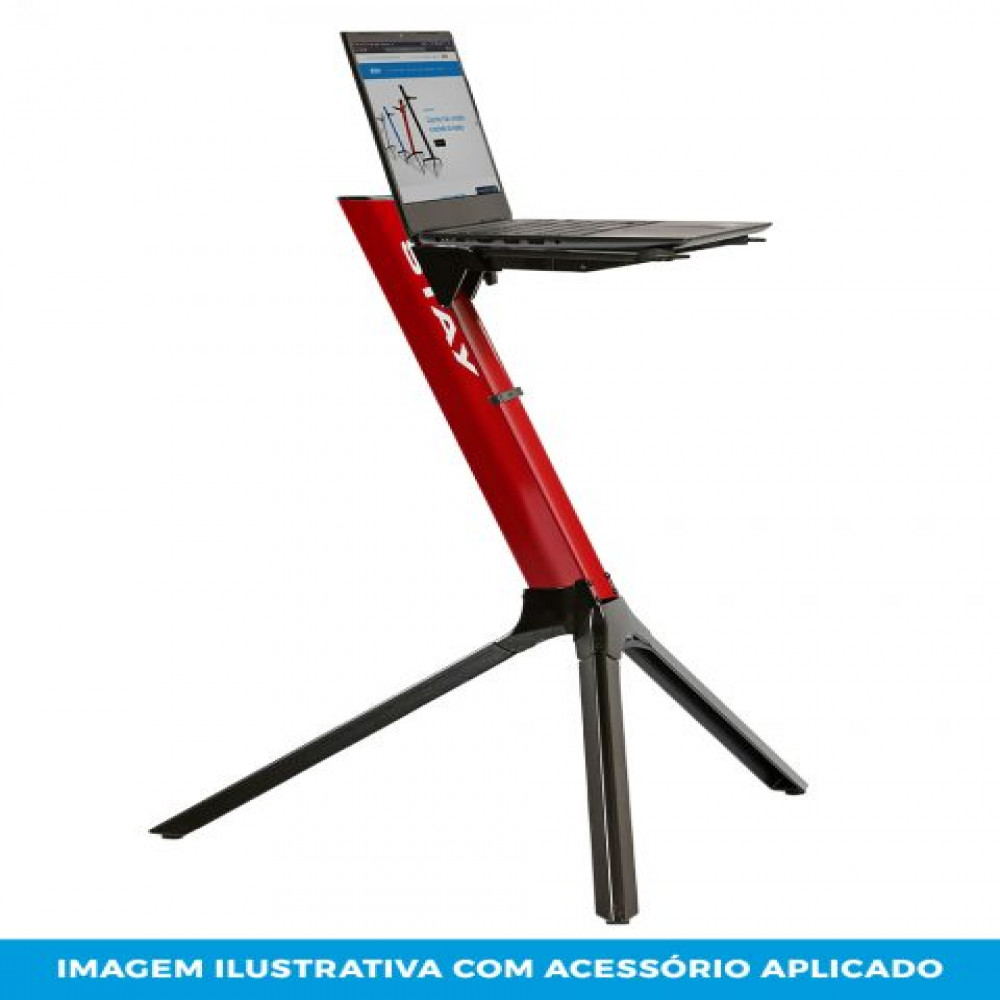 Stay Music Slim Compact Keyboard Stand Red