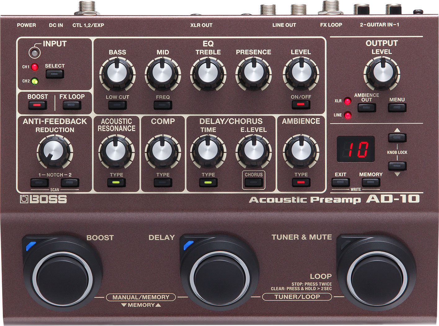 Roland AD-10 Acoustic Preamp Pedal