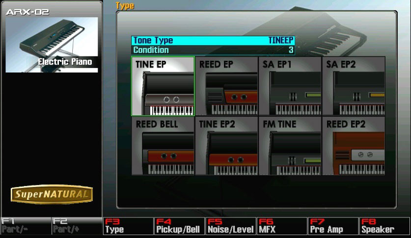Roland ARX-02 SuperNATURAL Electric Piano Exp. Board
