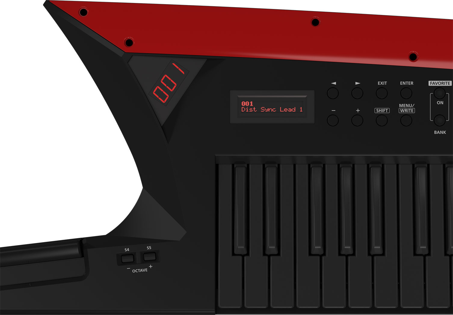 Roland AX-EDGE-B 49-Key Keytar Synthesizer