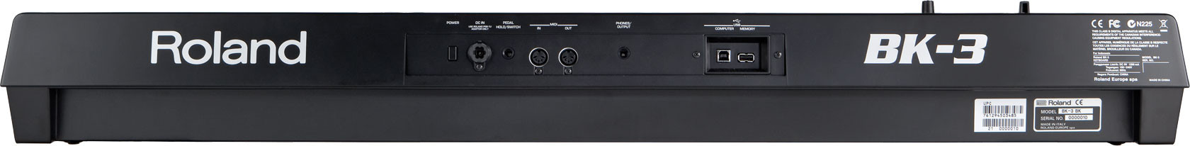 Roland BK-3 BK (E ) 61 Keys Backing Keyboard