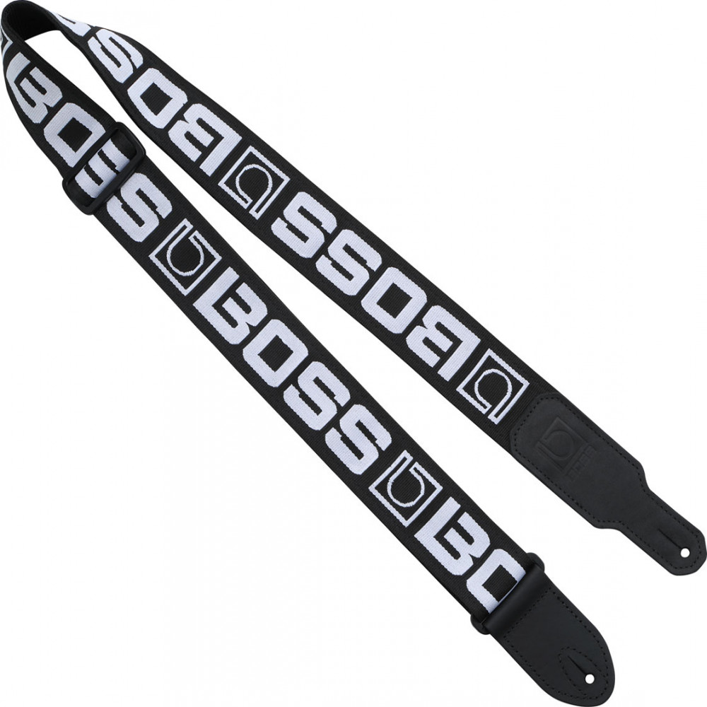 Roland BSM-20-BW Black with White Logo Guitar Strap