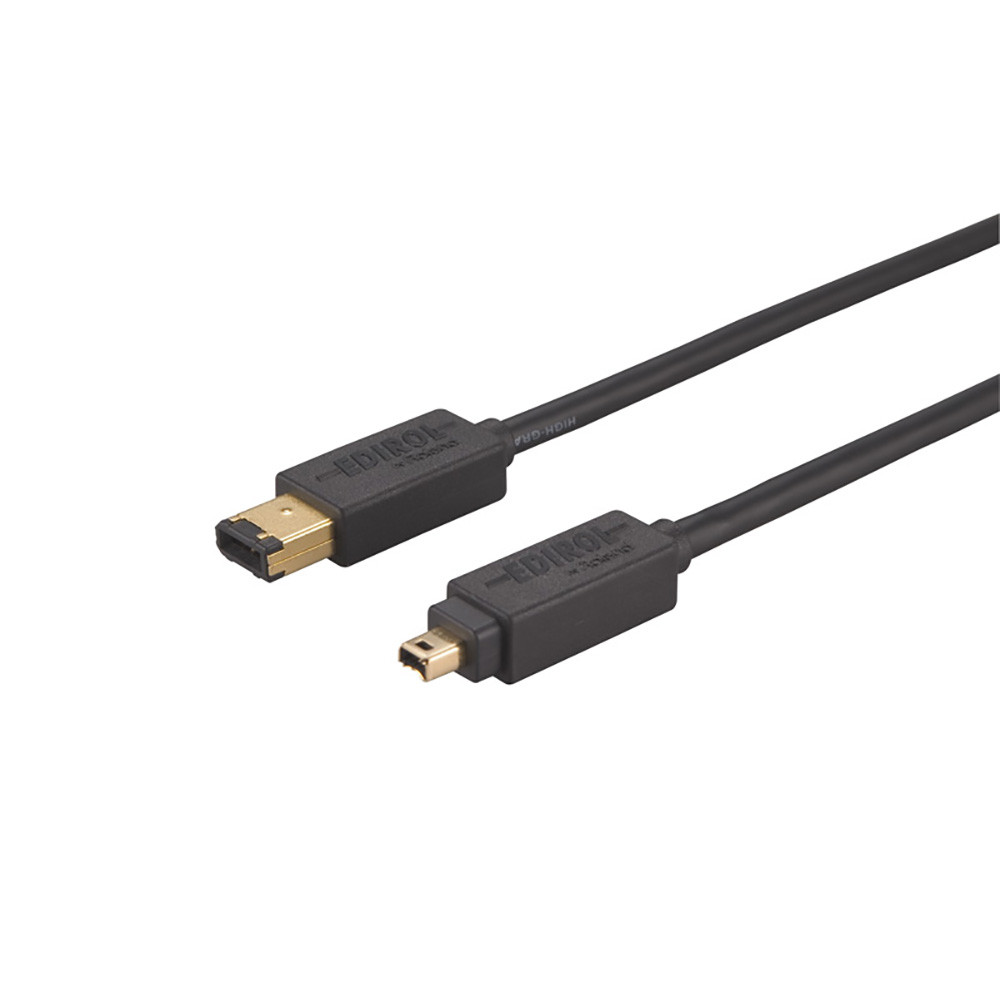 Roland CFW64-M2 6 pin - 4 pin 2.5m High Quality FireWire Cable