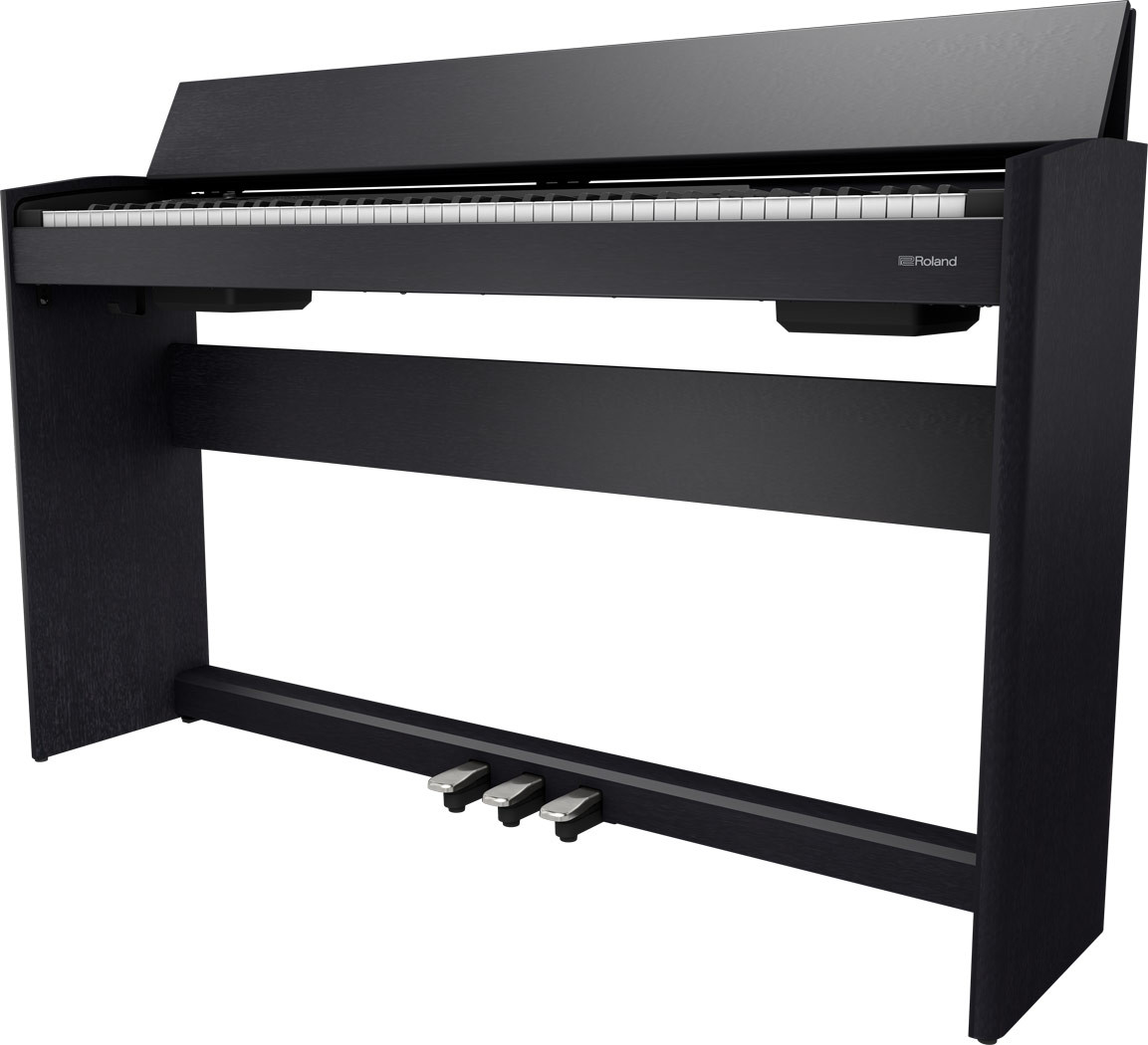 Roland F701-CB Digital Contemporary Black Piano with Bench