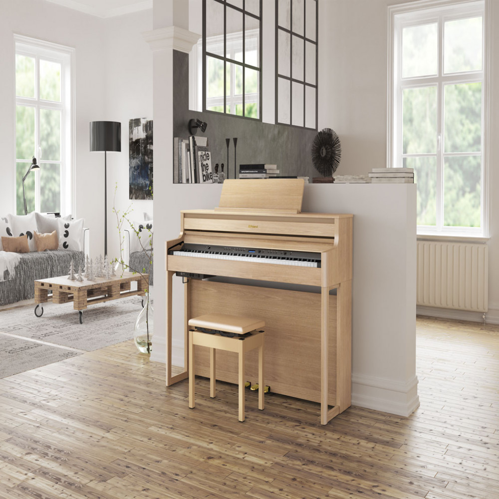 Roland HP704-LA Light Oak Digital Piano