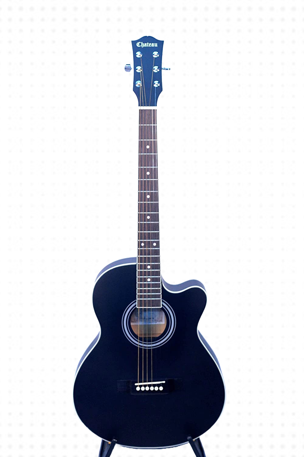 Chateau F110C 39 Inches Linden Black Acoustic Guitar