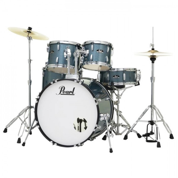 PEARL DRUM KIT ROADSHOW AQUA BLUE GLITTER-RS525SC