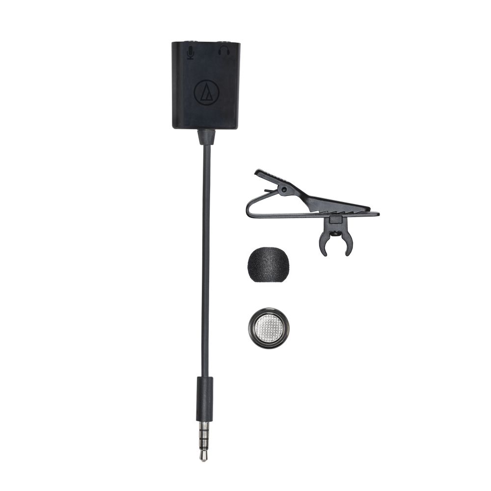 Audio Technica ATR3350xiS Omnidirectional Condenser Lavalier Condenser Microphone