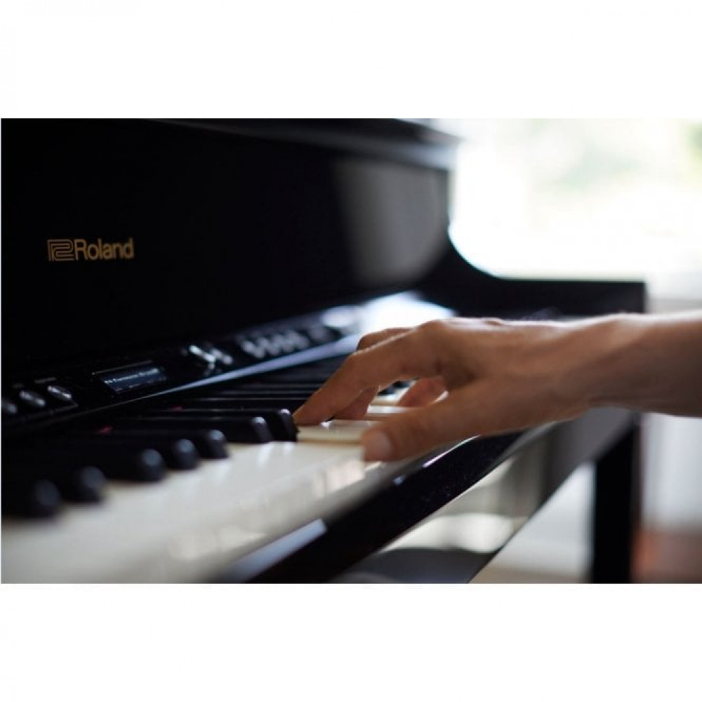 Roland LX706-PE Polished Ebony Upright Digital Piano