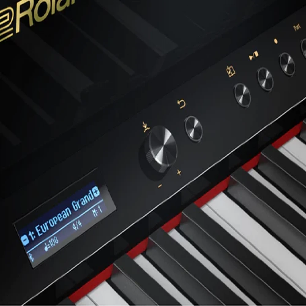 Roland LX708-PE Polished Ebony Digital Upright Piano