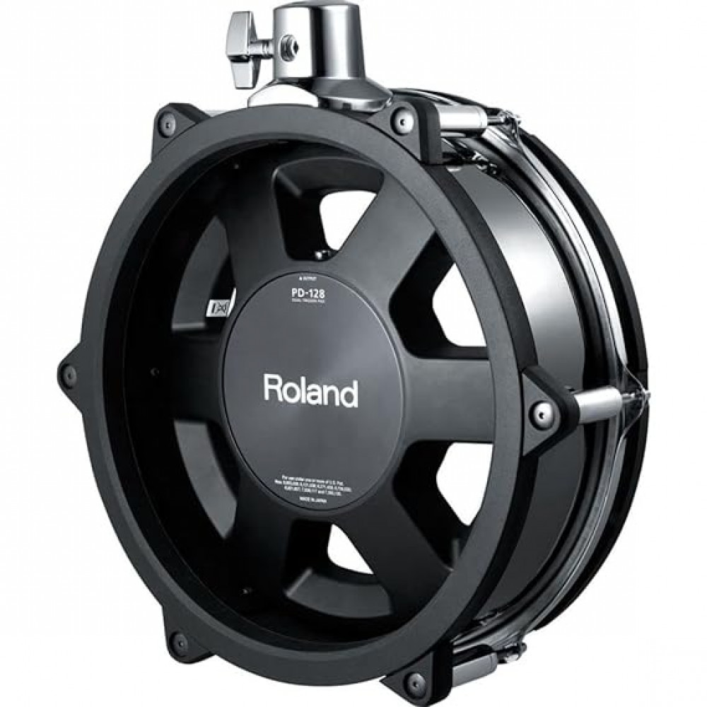 Roland PD-128-BC 12 Inch Dual Trigger Pad-Black Chrome