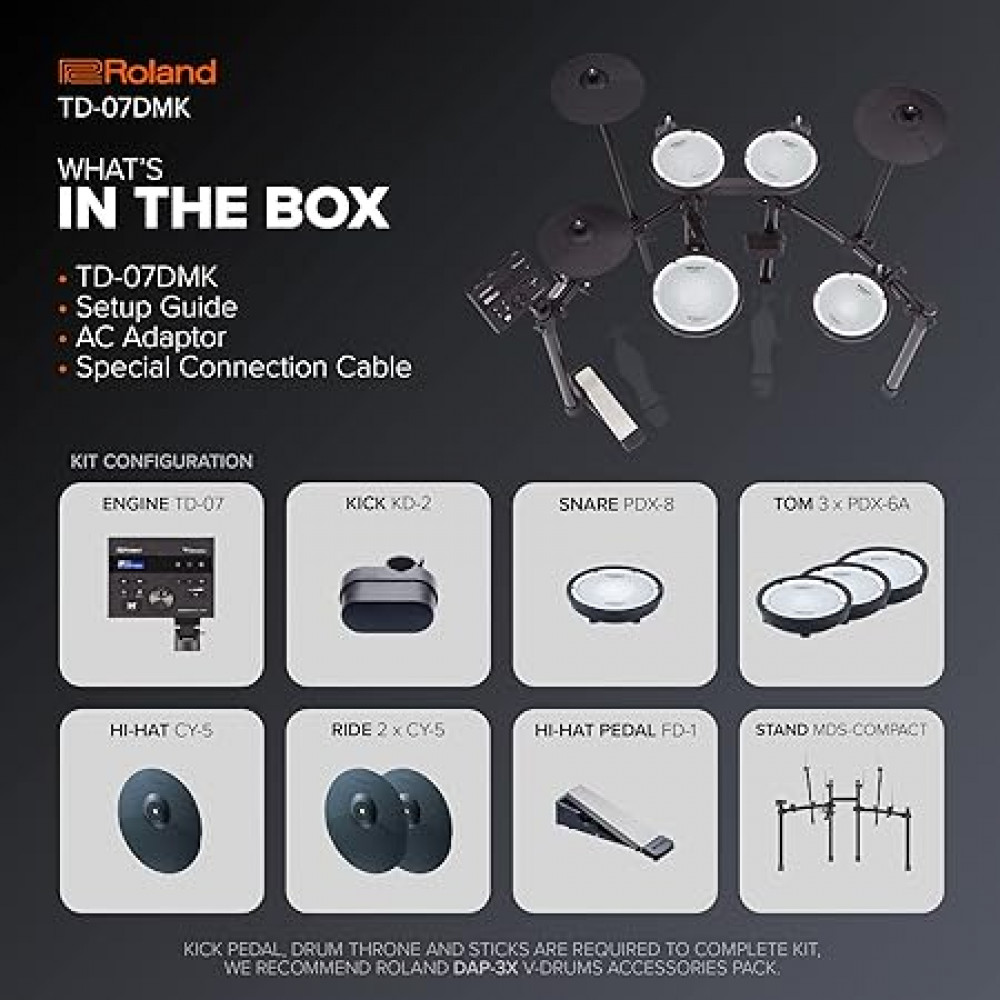 Roland TD-07DMK V-Drums Electronic Drum Kit